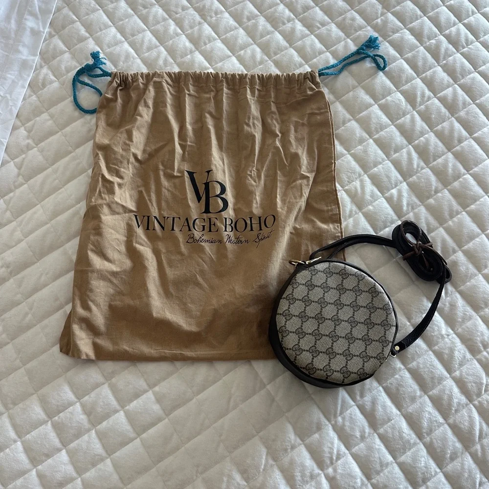 Gucci Beige and Dark Brown Crossbody Bag - Picture 3 of 7